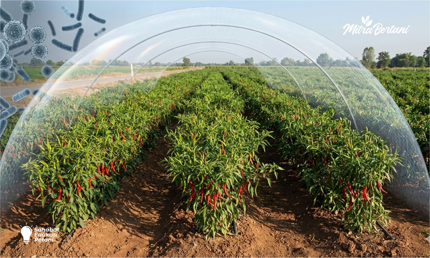 3 Tameng Pelindung Tanaman Cabai di Musim Hujan