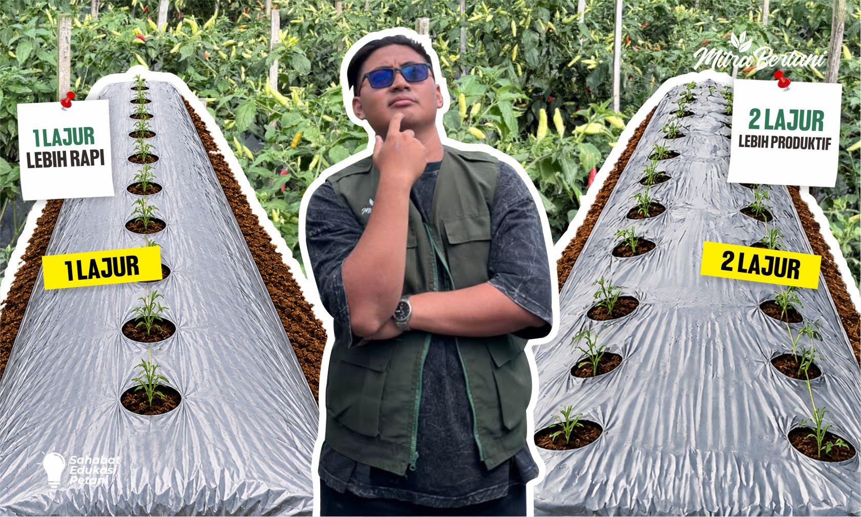 1 LAJUR VS 2 LAJUR, MANA YANG LEBIH BAIK UNTUK TANAMAN CABAI?